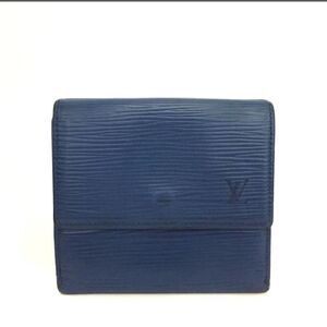 Authentic Louis Vuitton Epi Porte Credit Leather Trifold Wallet /1F8049. MI0984.